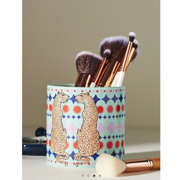 NWT-Anthropologie Maeve Floral Jasmine Blossom Ceramic Candle - Picture 3 of 5